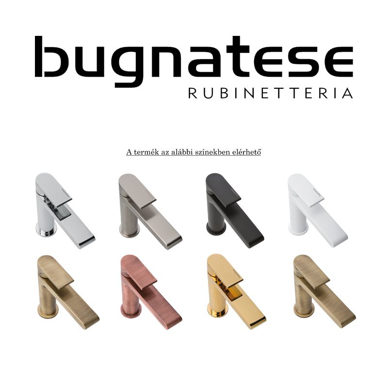 BUGNATESE 19245OS WELLNESS Zuhanytartó gégecsőcsatlakozóval minimalista  szálcsiszolt arany színben
