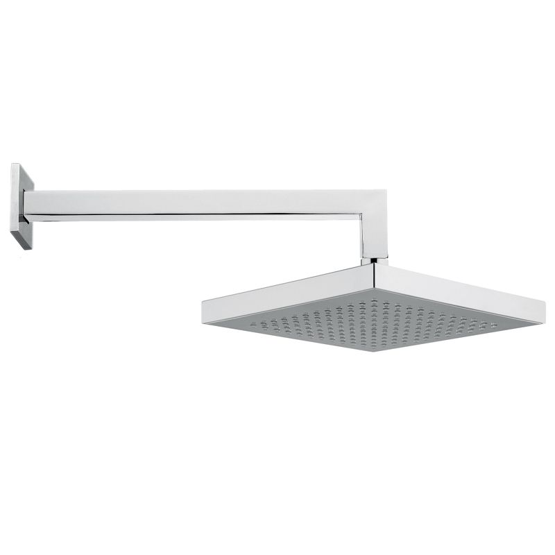 BUGNATESE 39119CR STONE Szögletes zuhanyfej szögletes zuhanykarral ABS króm színben