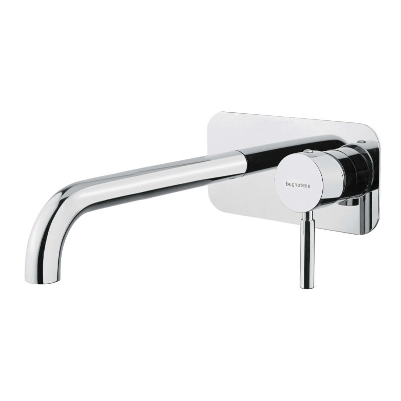 BUGNATESE 2247OP Bugnatese Kobuk Fal alatti mosdócsaptelep 22 cm kifolyóval matt fekete vagy fehér színben