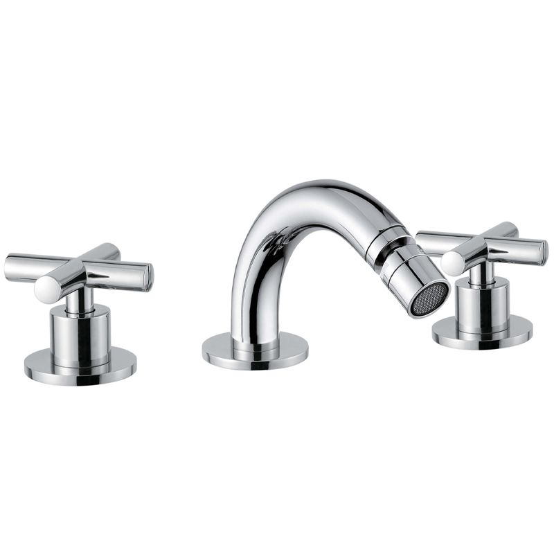 BUGNATESE 7325SRA Bugnatese Rodos 3 üléses bidet csaptelep leeresztő nélkül rame színben