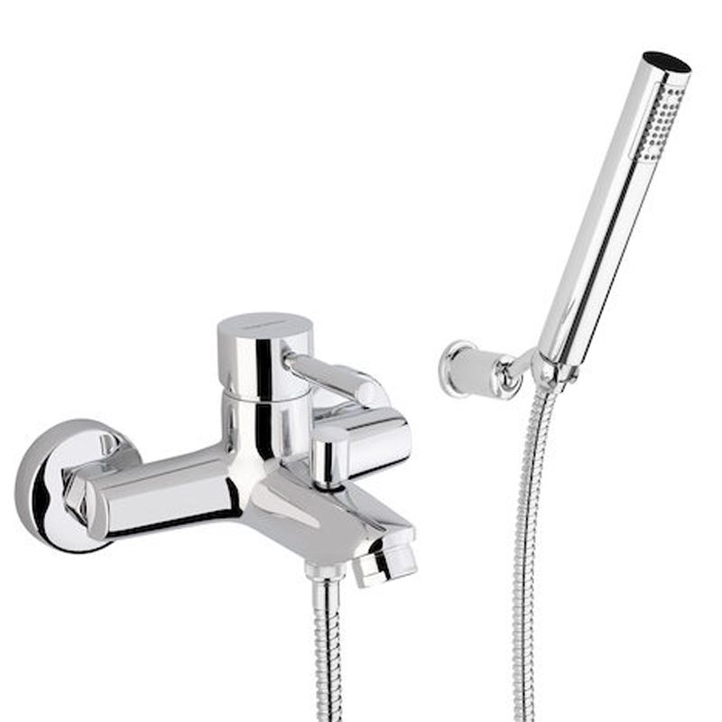 BUGNATESE 2202CR Bugnatese Kobuk Kádcsaptelep zuhanyszettel  króm színben