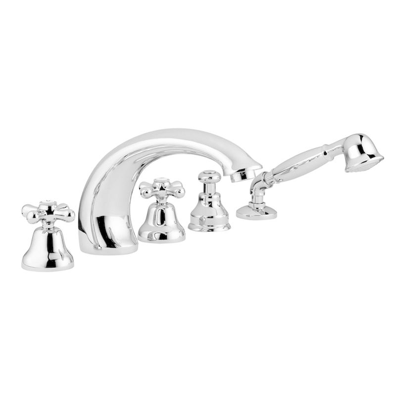 BUGNATESE 080RA Bugnatese Old'800 Peremre szerelt 5 üléses kádcsaptelep rame színben