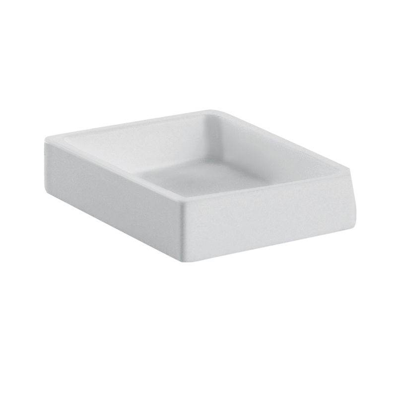 BUGNATESE 31801CR PIATTO Álló szappantartó matt fehér kerámival