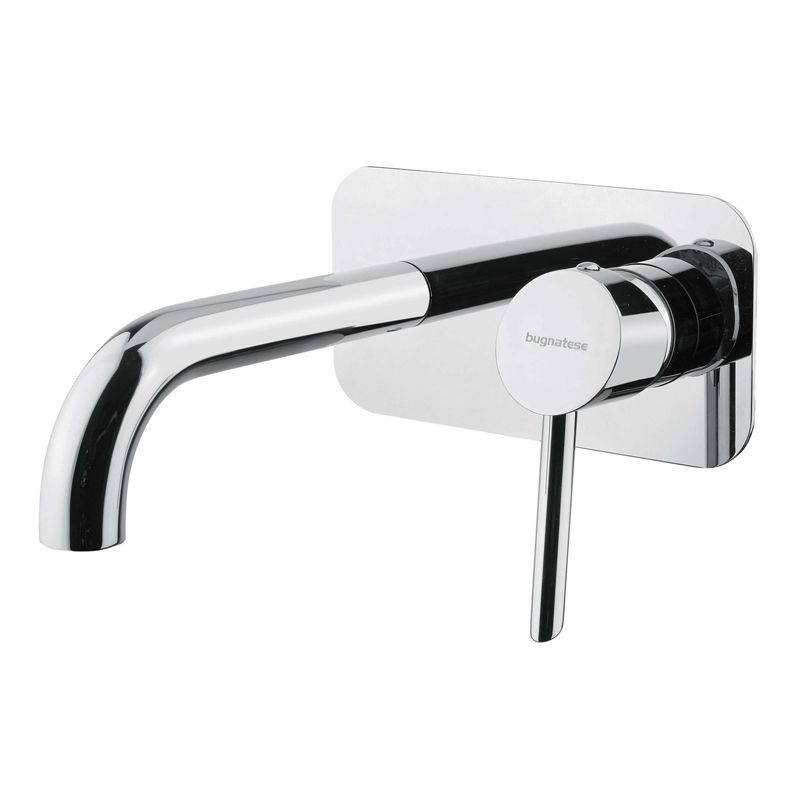 BUGNATESE 2143OP Bugnatese Smart Fal alatti mosdócsaptelep 19 cm kifolyóval matt fekete vagy fehér színben