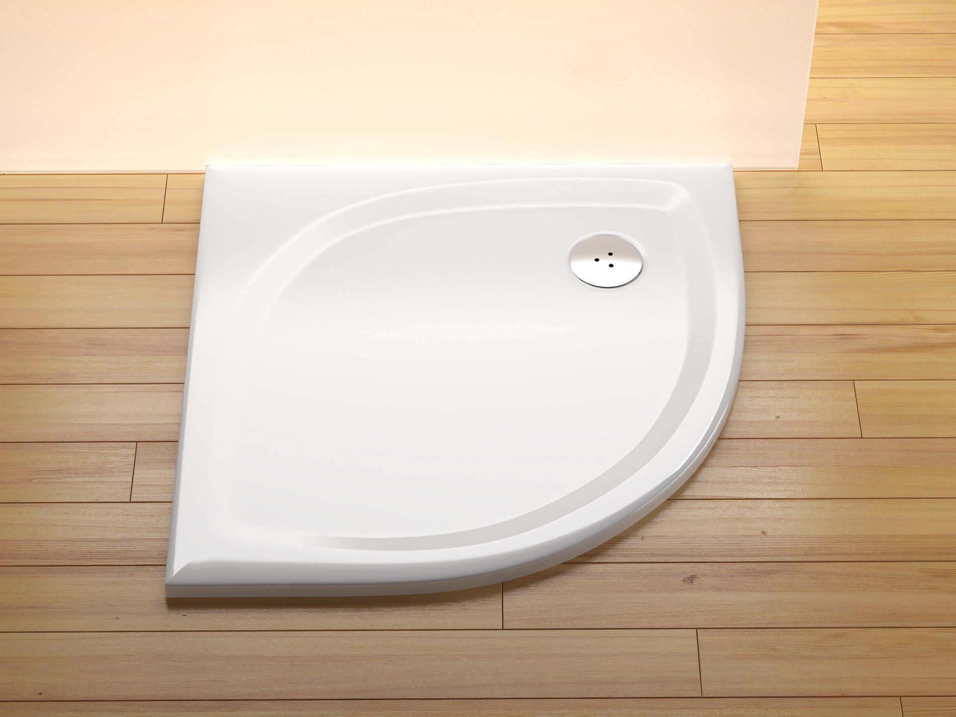 RAVAK XA237711010 Elipso Pro-90 Flat zuhanytálca fehér