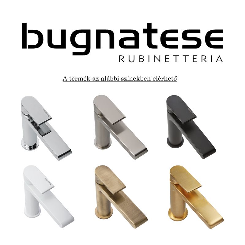 BUGNATESE 2282OP KOBUK Álló mosogatócsaptelep leeresztő nélkül matt fekete vagy fehér színben